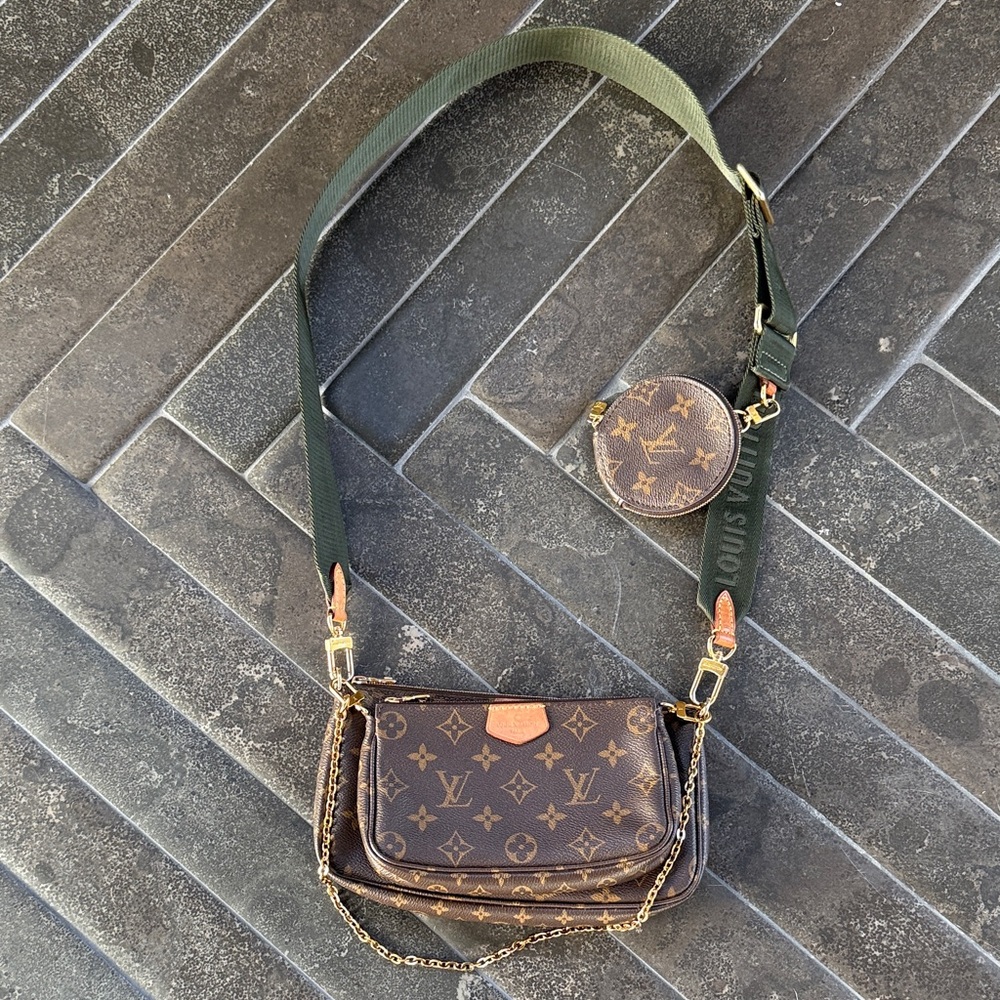LV Monogram Multi Pochette Accessories Canvas Crossbody